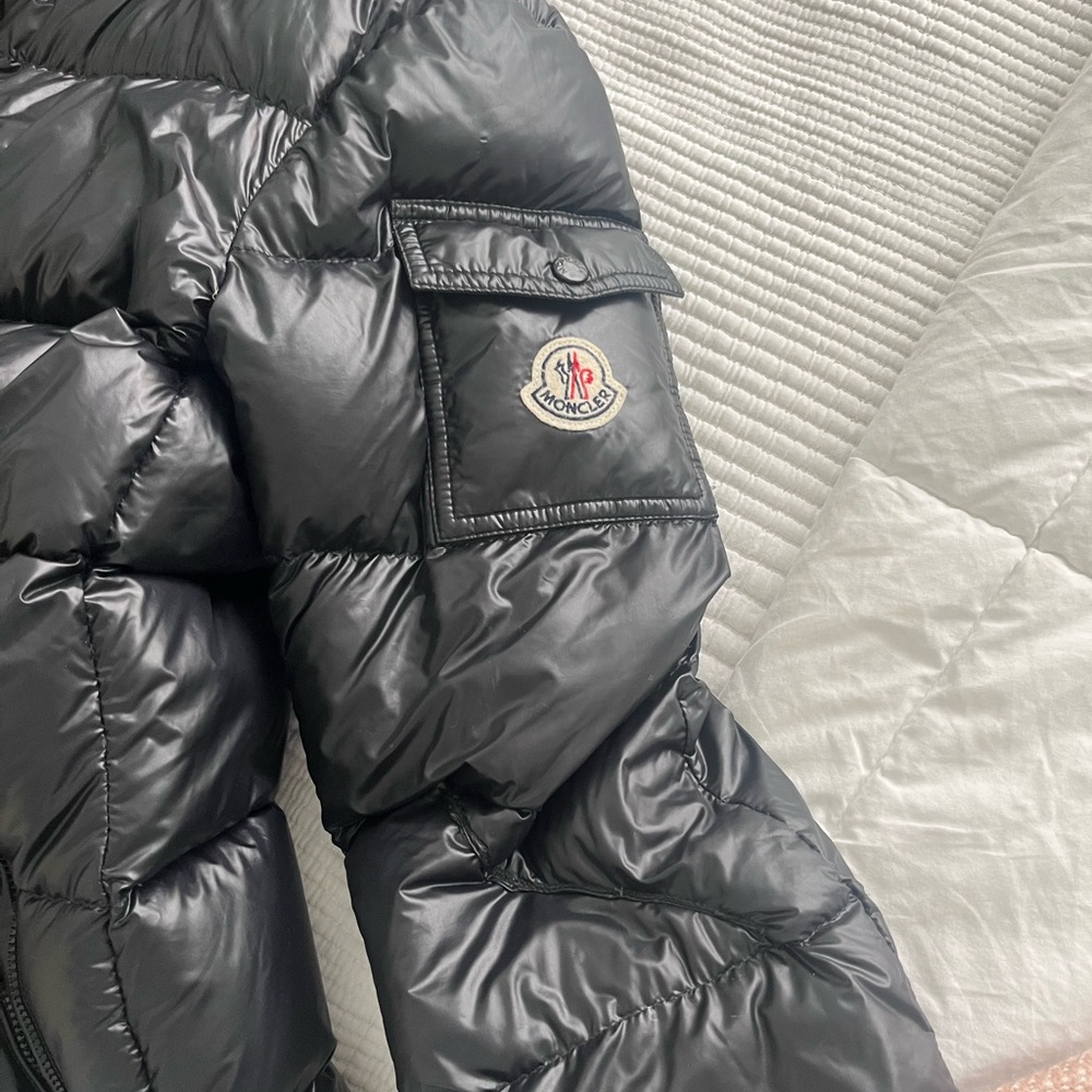 Moncler Shiny Black Down Jacket